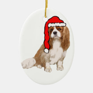Ornement En Céramique Noël Cavalier King Charles Spaniel