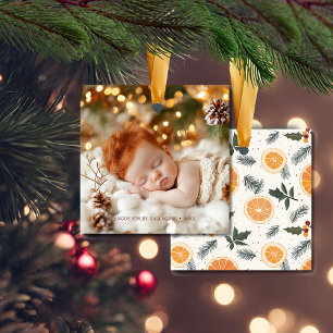 Ornement En Céramique Noël Citrus Hygge