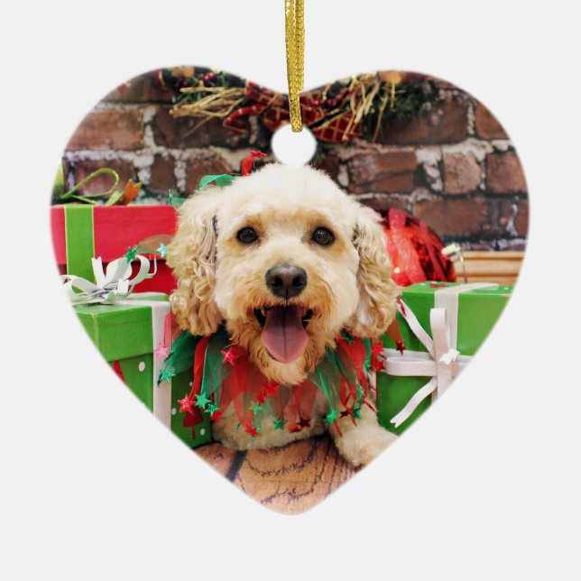 Ornement En Céramique Noël - Cockapoo - Trixie (Devant)