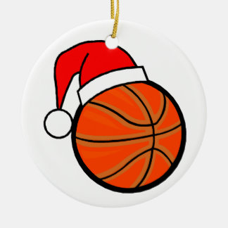 Ornement En Céramique Noël de basket-ball