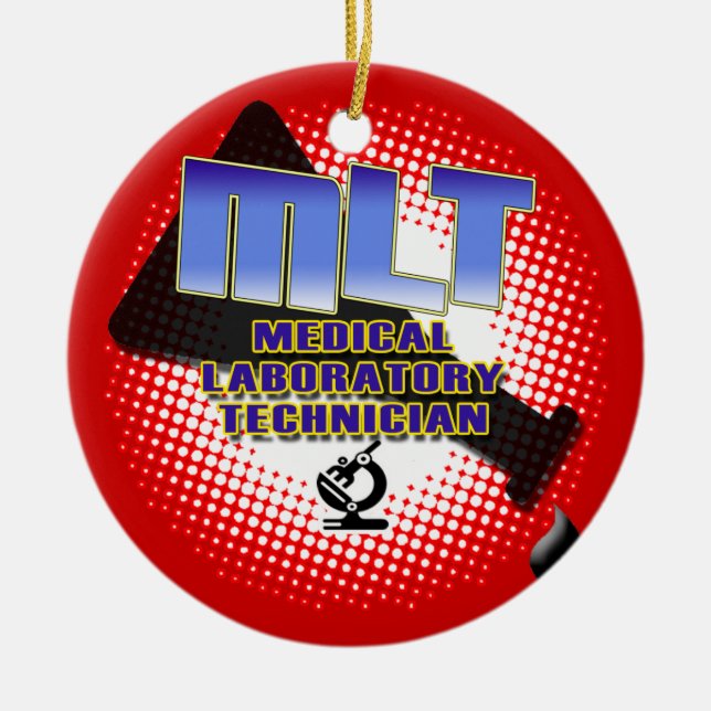 ORNEMENT EN CÉRAMIQUE NOËL DE TECH DE LABORATOIRE MÉDICALE DE FLACON (Devant)