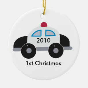 Ornement En Céramique Noël du bébé de POLICE de CANNETTE DE FIL premi
