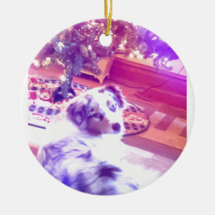 Ornement En Céramique Noël du berger australien