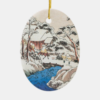 Ornement En Céramique Noël japonais de beaux-arts de Hiroshige