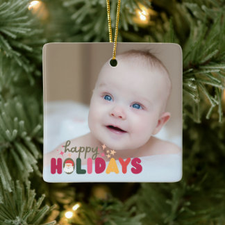 Ornement En Céramique Noël joli coloré vacances modernes