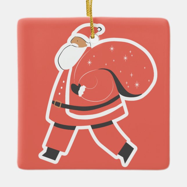 Ornement En Céramique  Noël Mignon  (Devant)