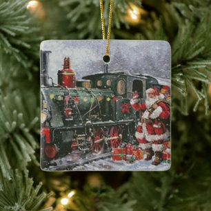 Ornement En Céramique Noël : Père Noël fête de Noël Vintage