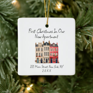 Ornement En Céramique Noël Simple Moderne Dans Notre Nouvel Appartement