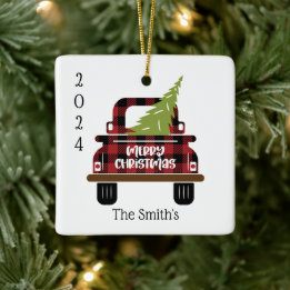 Ornement En Céramique Noël Souvenir Rustique