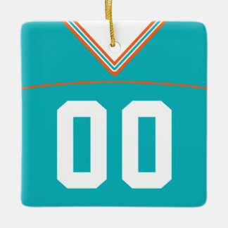 Ornement En Céramique Nom et numéro Football Lacrosse Jersey Modèle