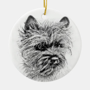 Ornement En Céramique Norwich Terrier