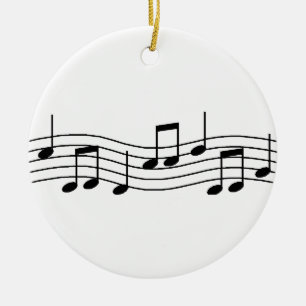 Ornement En Céramique Notes de musique