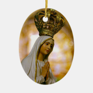 Ornement En Céramique Notre-Dame de Fatima