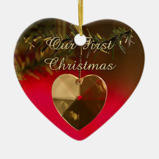 Ornement En Céramique Notre premier Noël
