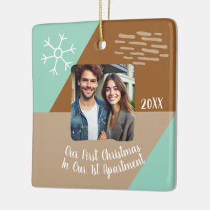 Ornement En Céramique Notre Premier Noël Dans Notre 1Er Appartement Phot