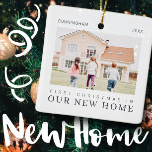 Ornement En Céramique Notre Premier Noël Dans Notre Nouvelle Maison Mode