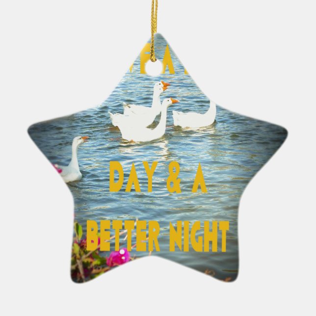 Ornement En Céramique Nous laissons toujours nos clients heureux et sati (Devant)