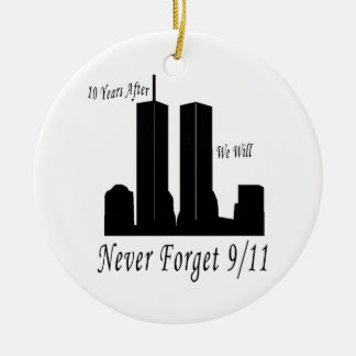 Ornement En Céramique Nous n'oublierons jamais 9/11