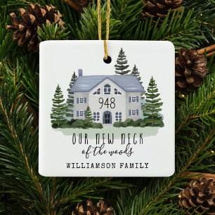 Ornement En Céramique Nouveau Cou Des Bois Premier Noël Nouveau Accueil