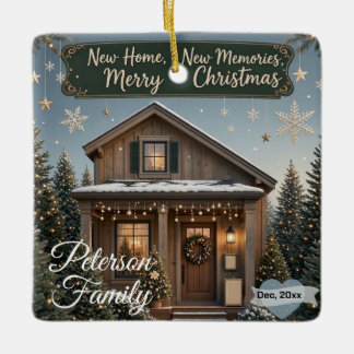 Ornement En Céramique Nouvelle maison, nouveaux souvenirs Noël Photo sou
