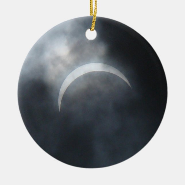 Ornement En Céramique Nuages éffrayants de tempête Eclipse 2017 (Devant)