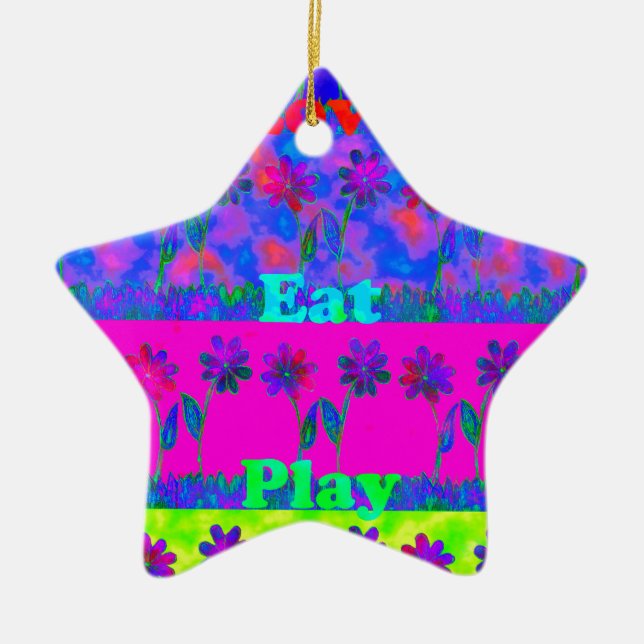 Ornement En Céramique Nuageux Nice Day Meilleure nuit.png (Devant)