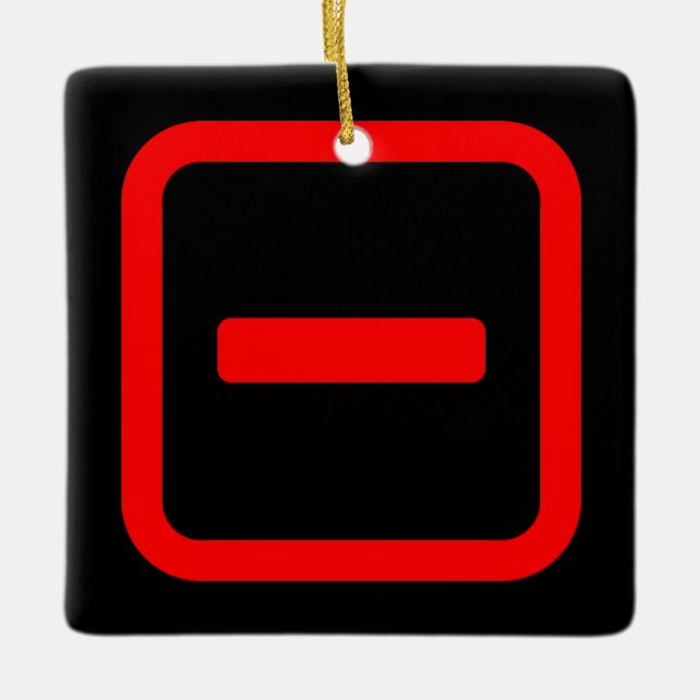 Ornement En Céramique Numéro 一 Japonais Numéro Un (Devant)