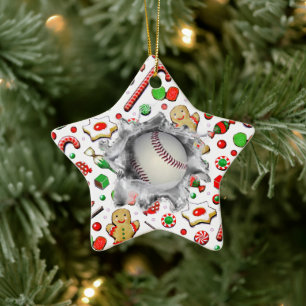 Ornement En Céramique Objet de collection de baseball personnalisé