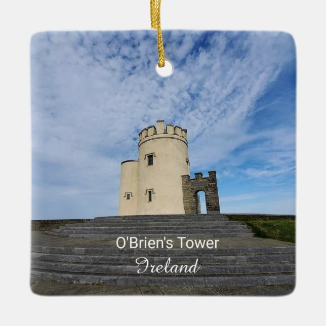 Ornement En Céramique O'Brien's Tower Ireland Souvenir Ornament (Devant)