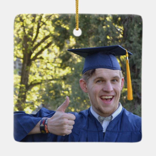 Ornement En Céramique Obtention du diplôme à travers les années (Dos)