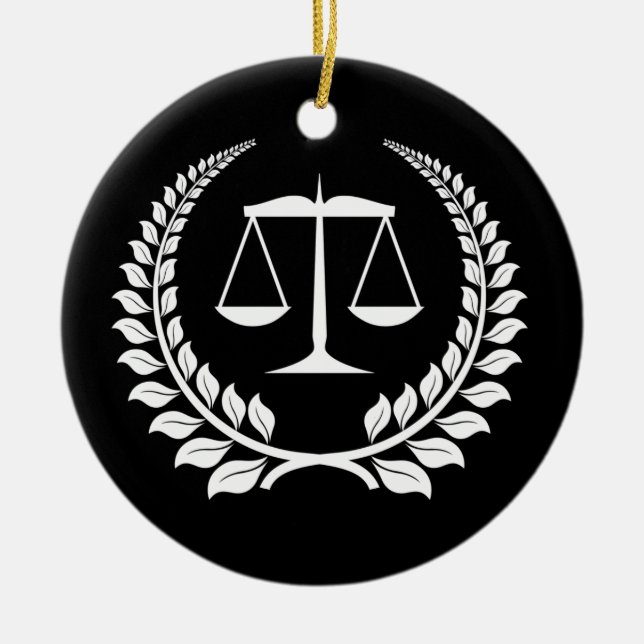 Ornement En Céramique Obtention du diplôme noire/blanche d'école de (Devant)