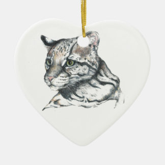 Ornement En Céramique Ocelot1
