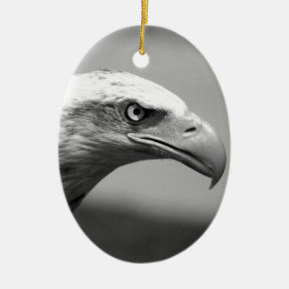 Ornement En Céramique Oeil d'aigle noir et blanc