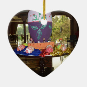 Ornement En Céramique OEufs de Pâques décorés