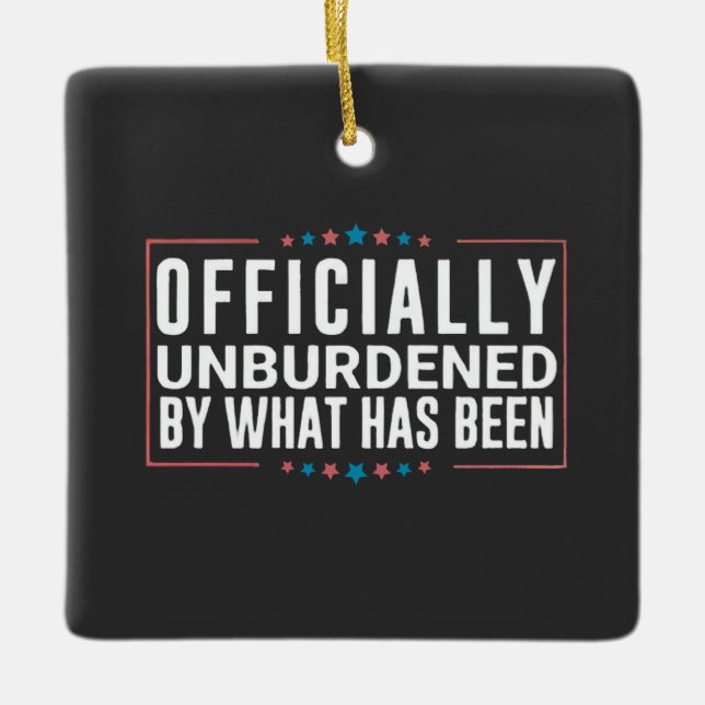 Ornement En Céramique Officiellement déchargé par ce qui a été Trump (Devant)