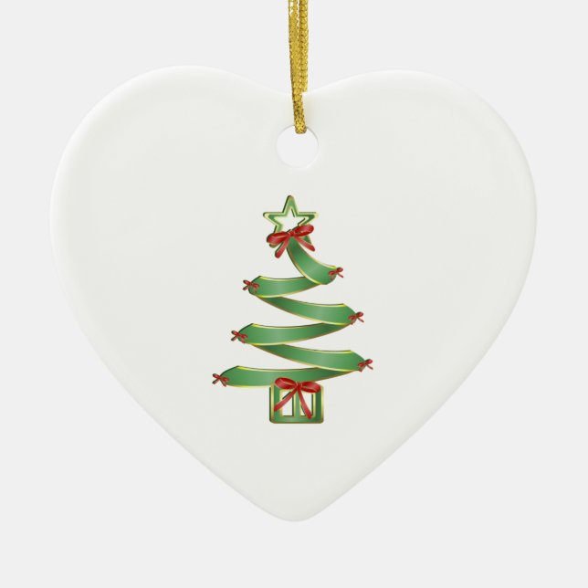 Ornement En Céramique Oh arbre de Noël (Devant)