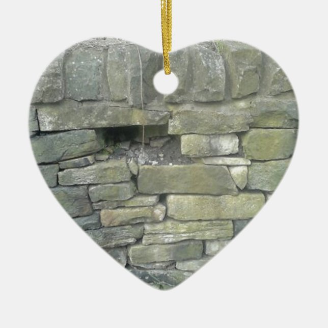 Ornement En Céramique Old Wall, Stone, Bricks (Devant)