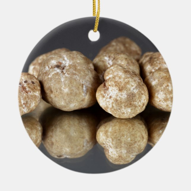 Ornement En Céramique Oligospermum de tubercule de truffes blanches (Devant)