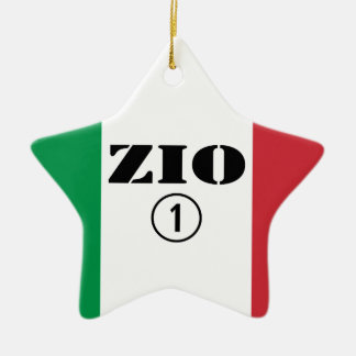 Ornement En Céramique Oncles italiens : L'ONU de Zio Numero