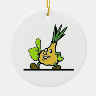 Ornement En Céramique Onion with Thumbs