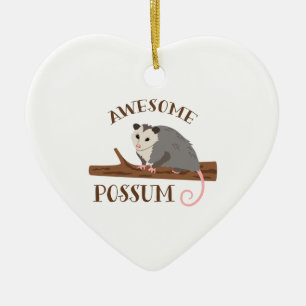 Ornement En Céramique Opossum impressionnant