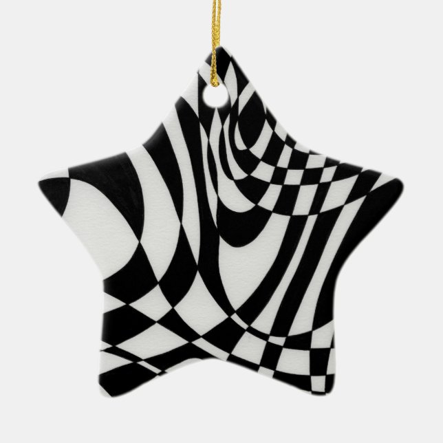 Ornement En Céramique Optique #1b par Michael Moffa (Devant)