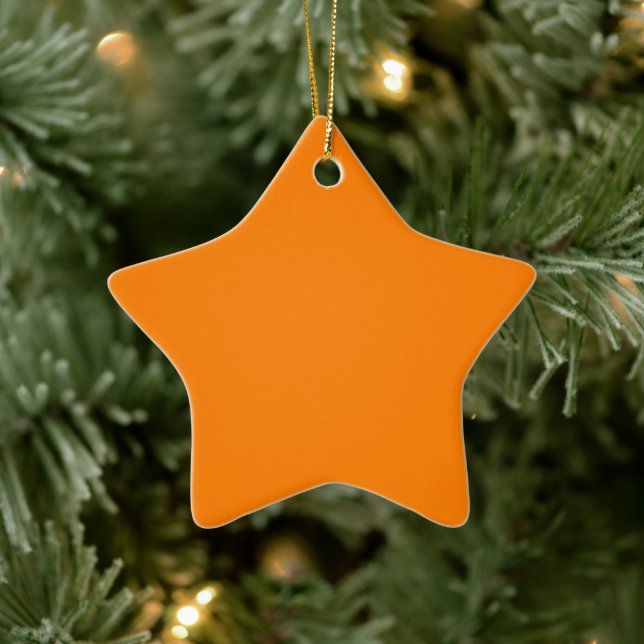 Ornement en céramique Orange Star (Arbre)