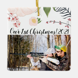 Ornement En Céramique Ordinateur XMAS personnalisé bébé rose Cosmos sur