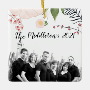 Ornement En Céramique Ordinateur XMAS personnalisé bébé rose Cosmos sur