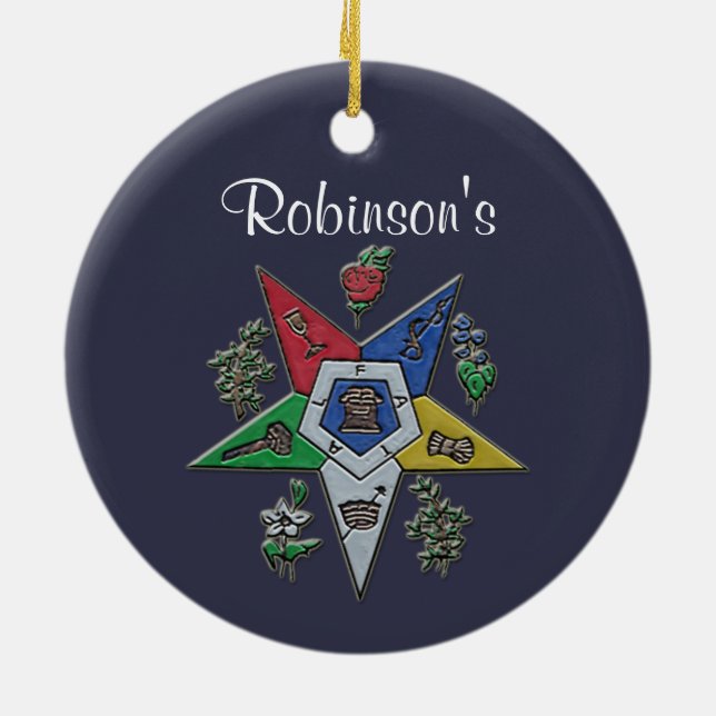 Ornement En Céramique Ordre De L'Étoile Orientale (Dos)