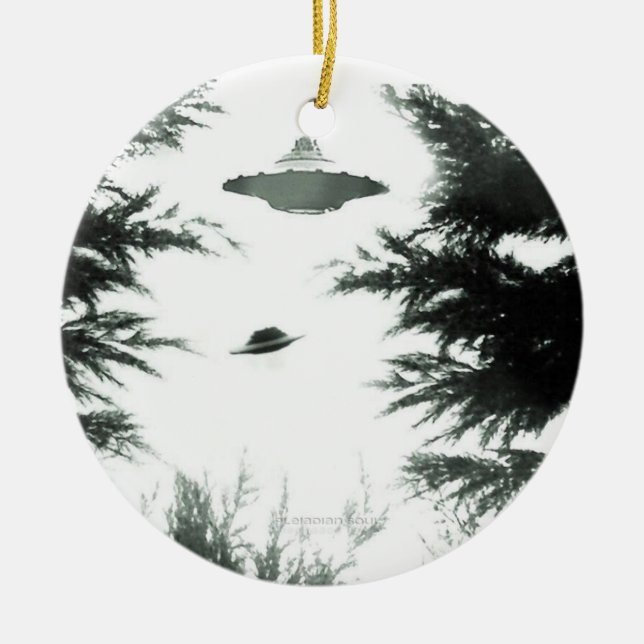 Ornement En Céramique Organisation des amis de l'OVNI (Devant)