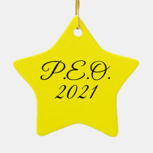 Ornement En Céramique Organisation des Étoiles du PEO 2021