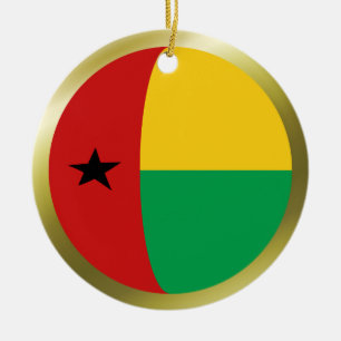 Ornement En Céramique Organisation du drapeau de la Guinée-Bissau