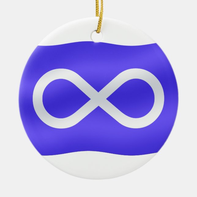 Ornement En Céramique Organisation du drapeau des Métis Les Premières na (Devant)